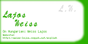 lajos weiss business card